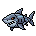Original CC0mon sprite of Gnawshark