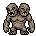 Original CC0mon sprite of Duogolem