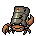 Original CC0mon sprite of Rustacean