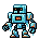 Original CC0mon sprite of Frostbot