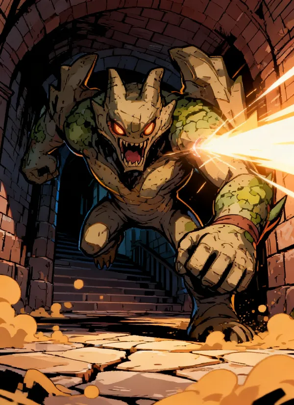 CC0AIMon card art of Gargolith #009