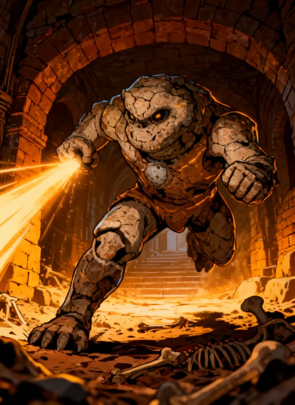 CC0AIMon card art of Neanderbrawl #016