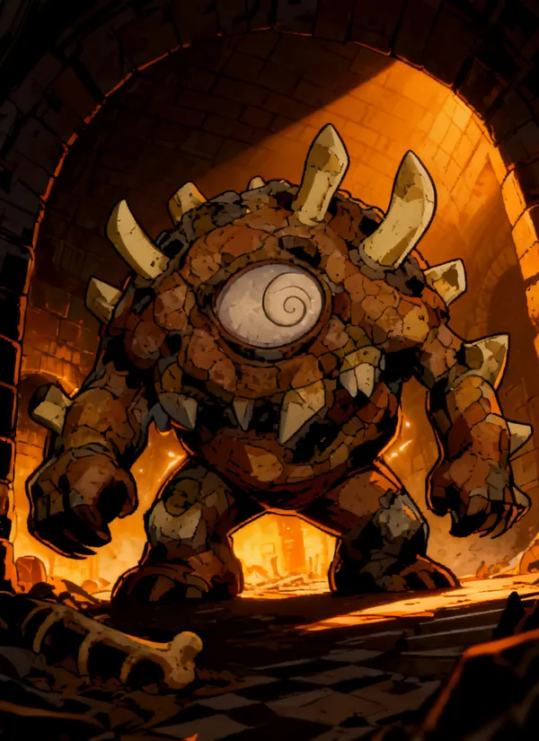 CC0AIMon card art of Ceratoptic #018