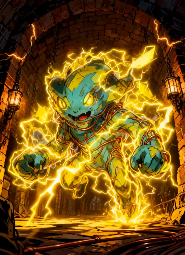 CC0AIMon card art of Joltergeist #037