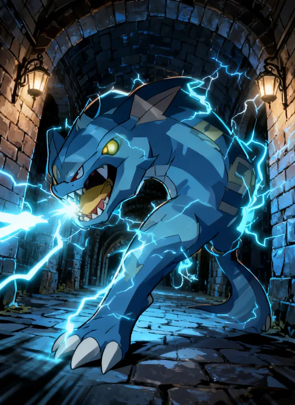 CC0AIMon card art of Electrofang #040