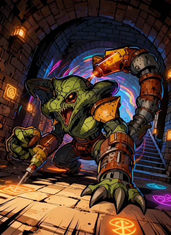 CC0AIMon card art of Toxorc #046
