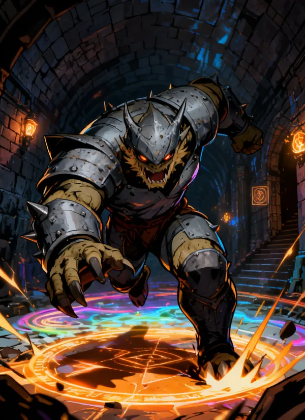CC0AIMon card art of Grimorc #047