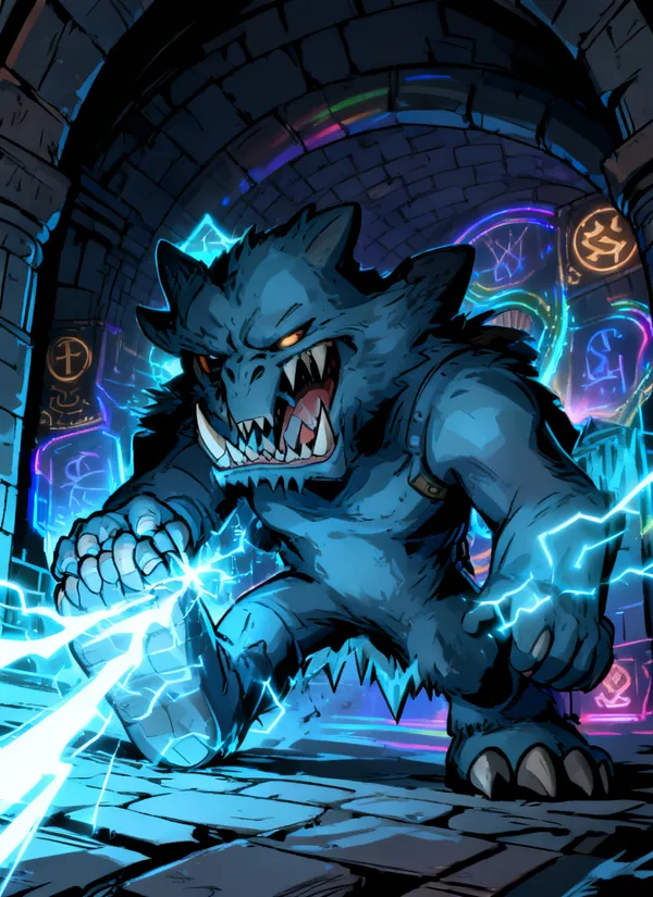 CC0AIMon card art of Voltroll #052