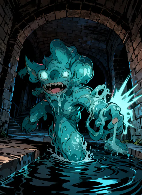 CC0AIMon card art of Kelpghast #057
