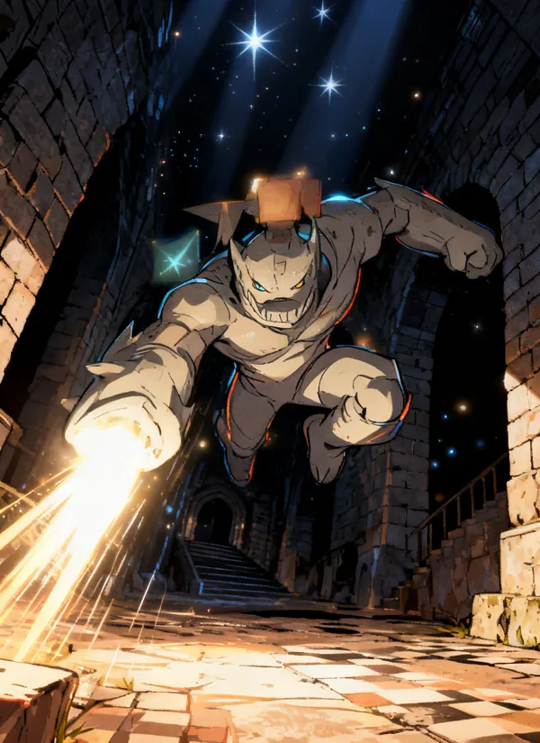 CC0AIMon card art of Cosmogolem #073
