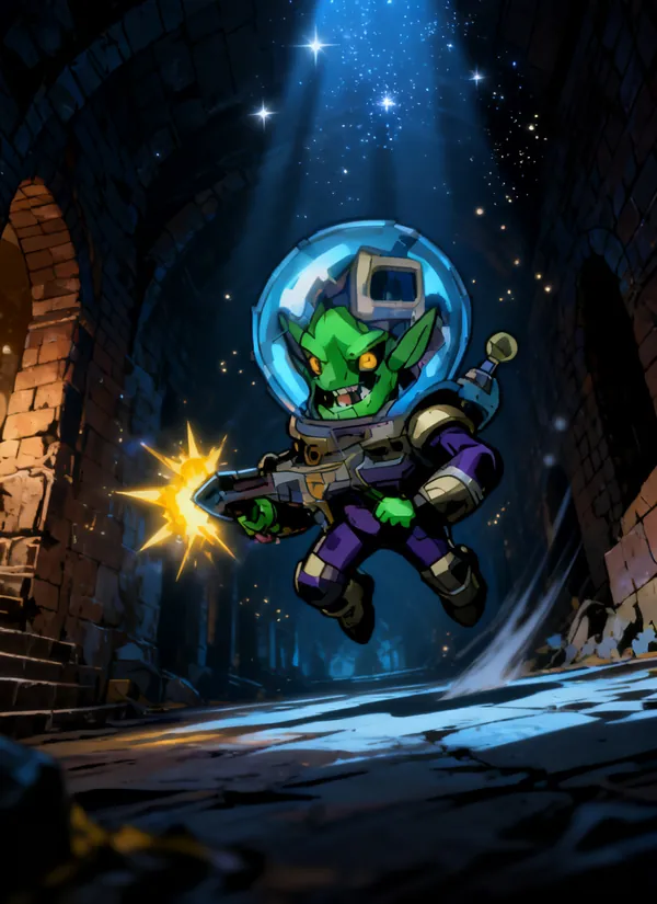 CC0AIMon card art of Goblazer #077