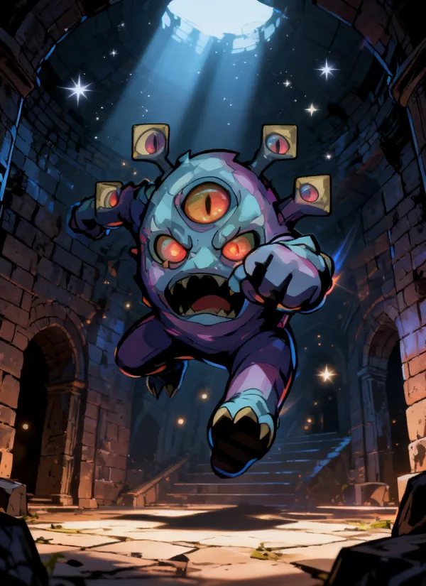 CC0AIMon card art of Optiglob #078