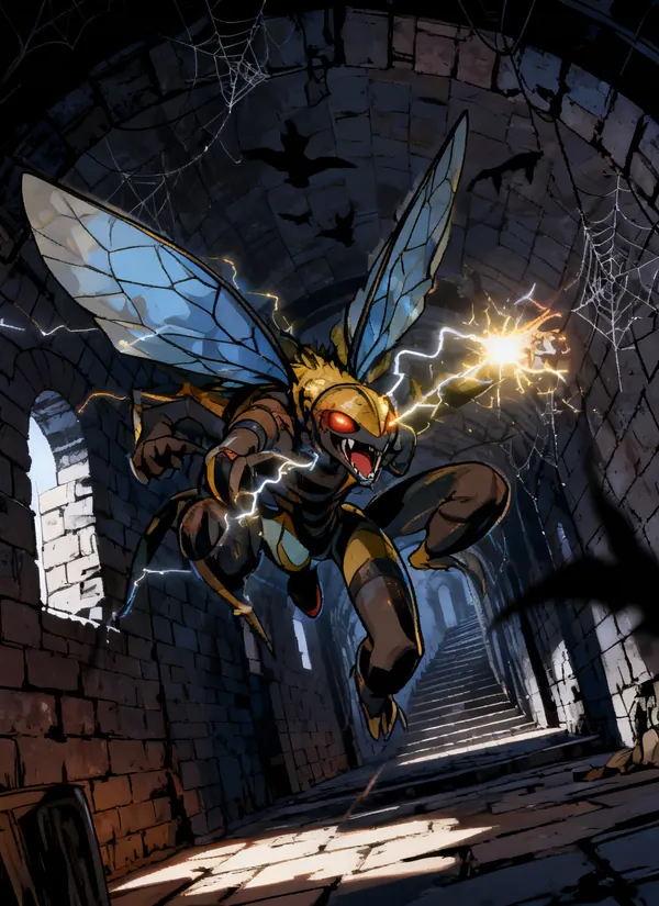 CC0AIMon card art of Nyxwing #091