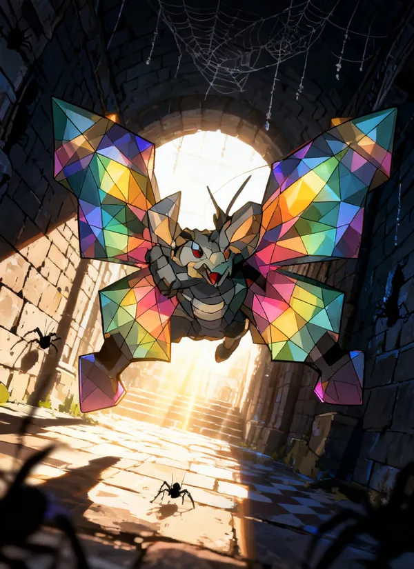 CC0AIMon card art of Prismwing #095