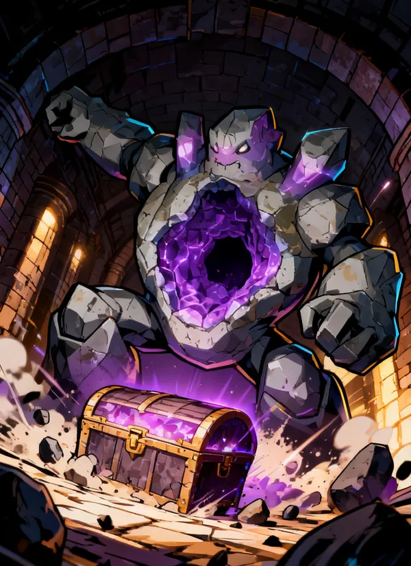 CC0AIMon card art of Geovoid #106