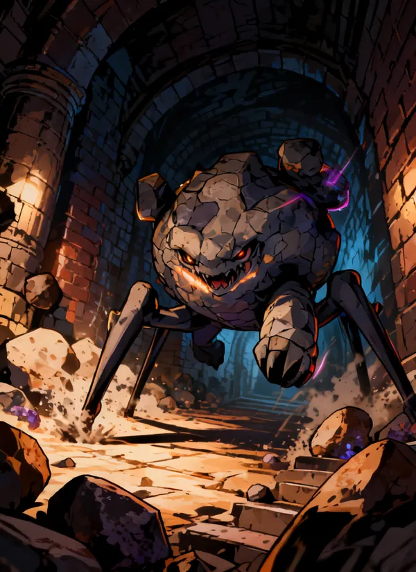 CC0AIMon card art of Geozard #113