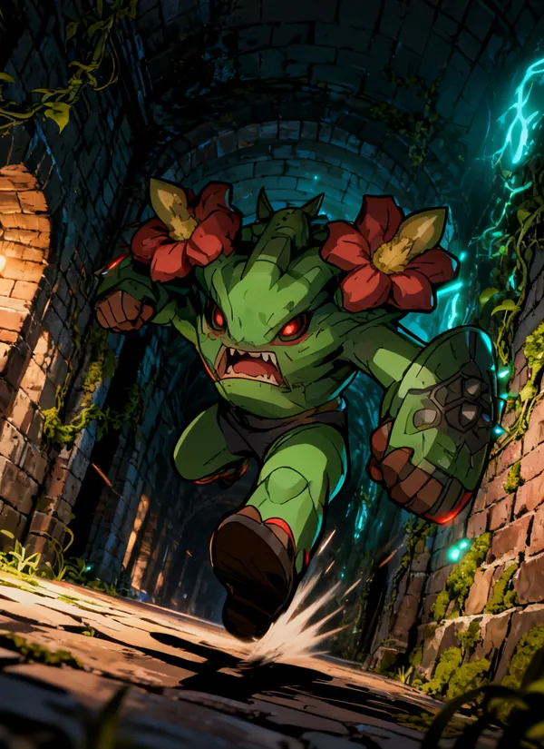 CC0AIMon card art of Bloombrute #115