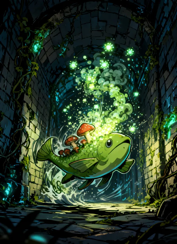 CC0AIMon card art of Fungish #119