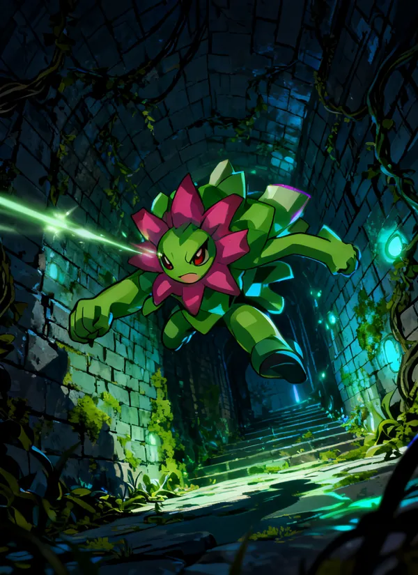 CC0AIMon card art of Petalace #120