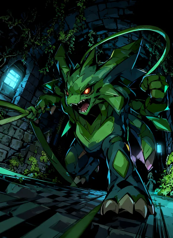 CC0AIMon card art of Tanglemaw #122