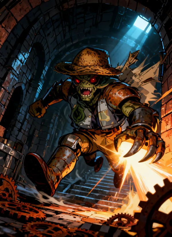 CC0AIMon card art of Rustraw #134