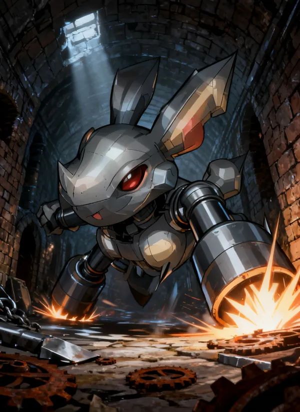 CC0AIMon card art of Hareware #135