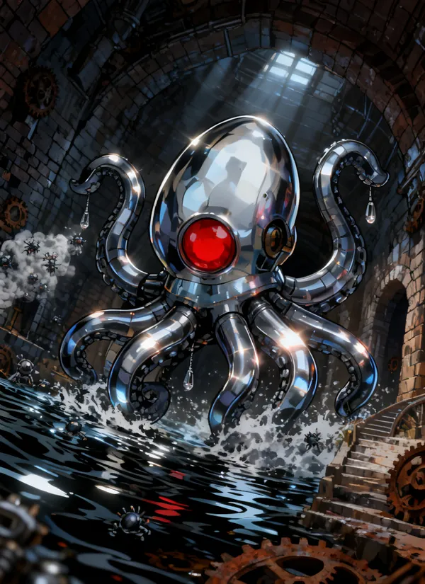 CC0AIMon card art of Mechanipus #141