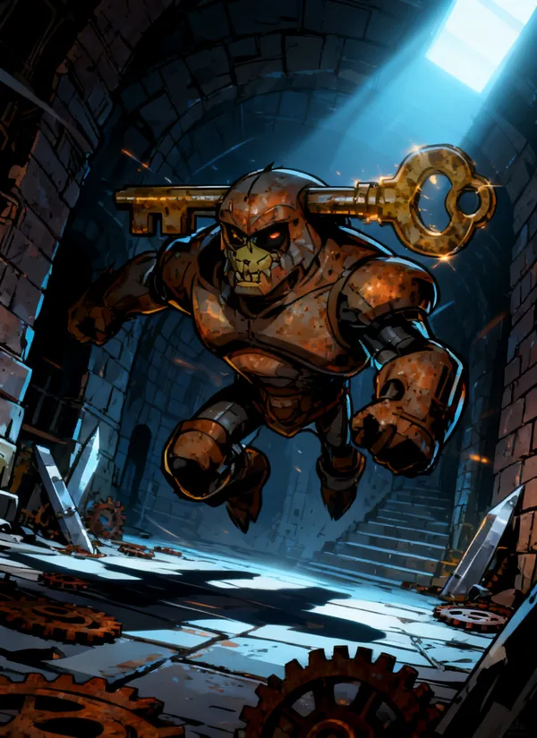 CC0AIMon card art of Rustkey #148