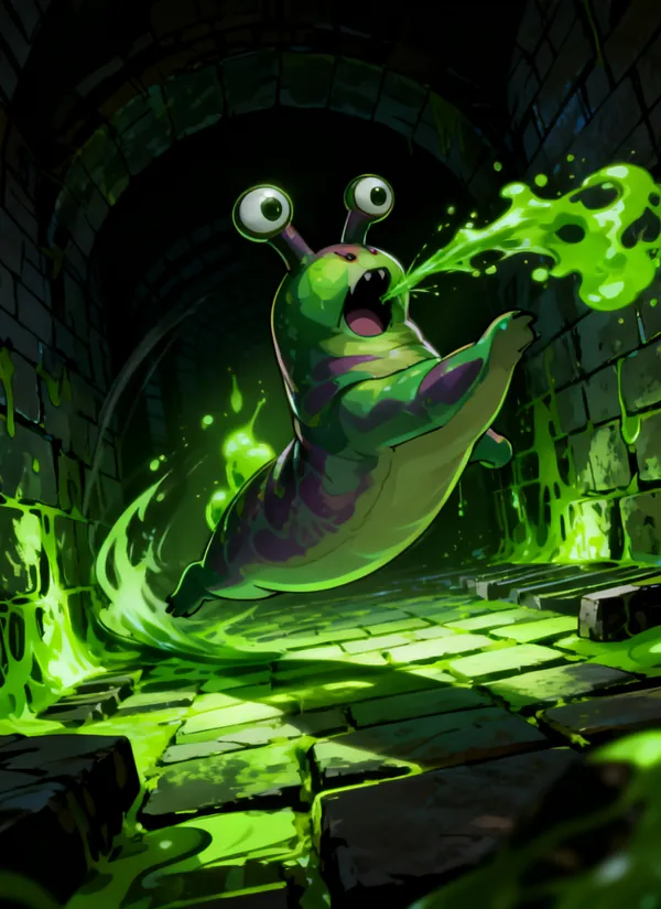 CC0AIMon card art of Sludgeglug #152