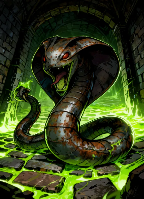 CC0AIMon card art of Cobrust #153