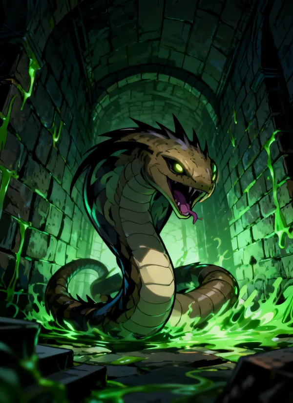 CC0AIMon card art of Vomworm #155