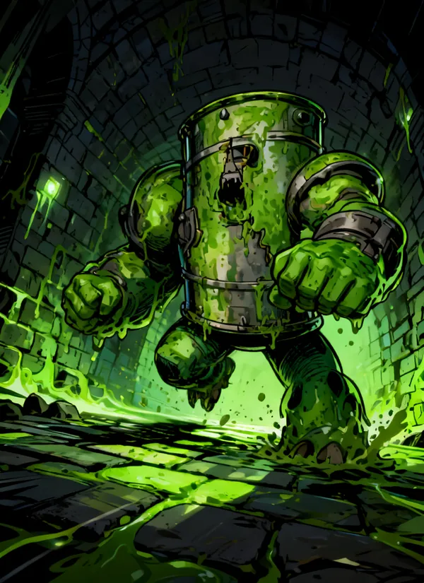 CC0AIMon card art of Sludgedrum #162
