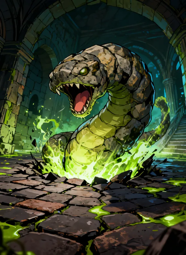 CC0AIMon card art of Hazworm #165