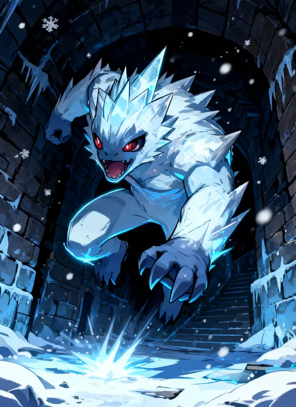 CC0AIMon card art of Frostbrute #175