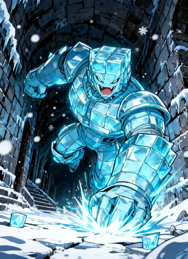 CC0AIMon card art of Glaciarmor #184