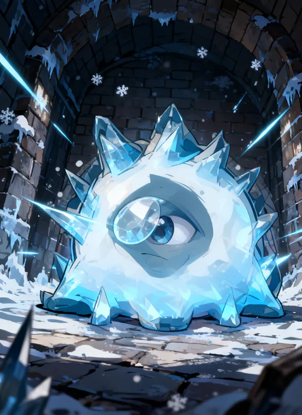 CC0AIMon card art of Irisicle #185