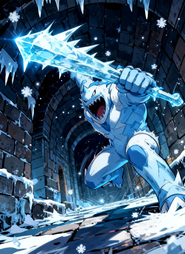 CC0AIMon card art of Thawbash #187