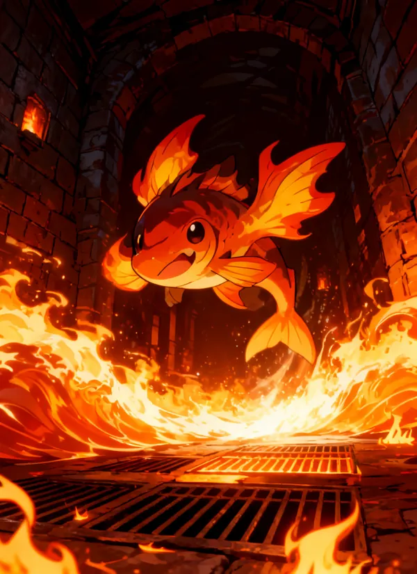 CC0AIMon card art of Finferno #188