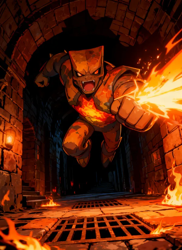 CC0AIMon card art of Magman #192