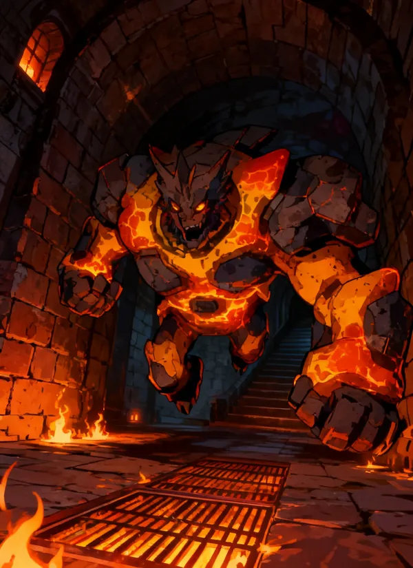 CC0AIMon card art of Magmash #201