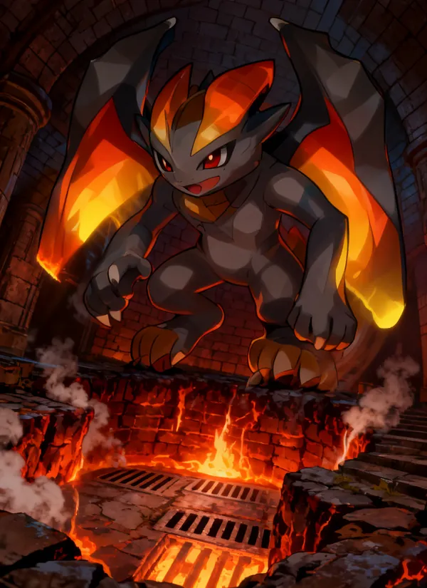 CC0AIMon card art of Vulcoyle #203