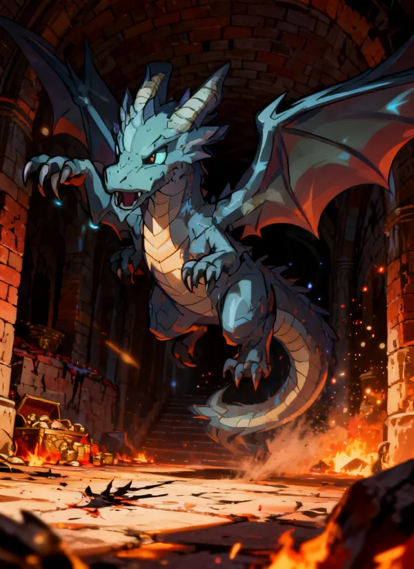 CC0AIMon card art of Wyvernax #233