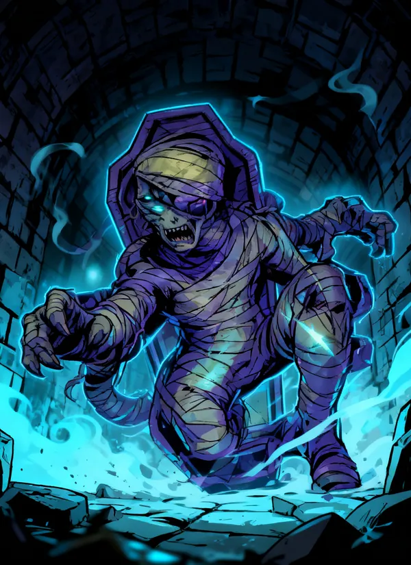 CC0AIMon card art of Sarcophage #255